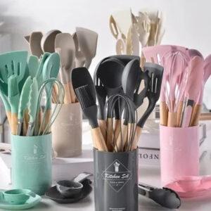 12 PCS Silicone Cooking Tools Kitchen Utensils Set