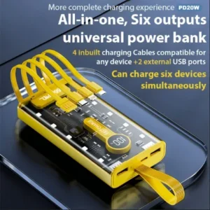 Reliable Kin Vale T1-17 Transparent Power Bank 10000mAh Fast