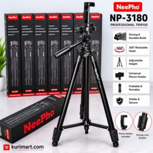 Premium Neepho NP-3180 Tripod Phone Camera Stand Buy Today