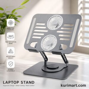 Ultimate Powerful Laptop Cooling Stand 360° Foldable Design