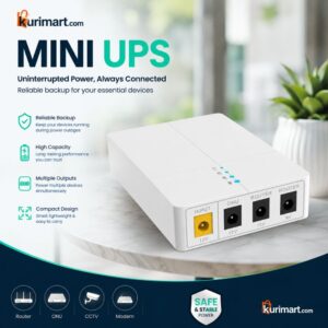 High-Performance WGP Optima 301 27W Mini DC UPS for WiFi Router