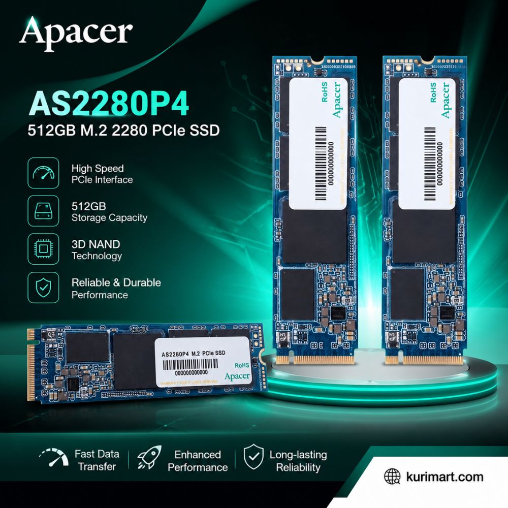 Boost Storage Speed with Apacer AS2280P4 512GB M.2 PCIe SSD
