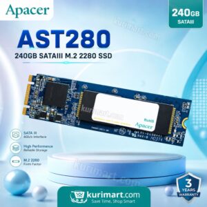 Accelerate Performance with Apacer AST280 240GB SATAIII M.2 2280 SSD