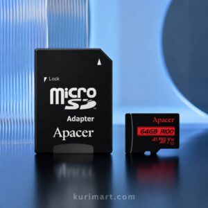 High-Speed Apacer R100 64GB MicroSDXC UHS-I U1 V10 A1 Card