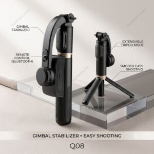 Transform Shaky Videos with Q08 Handheld Gimbal Stabilizer