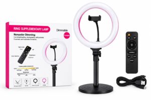 Illuminate Stunning Videos with 14 Inch LED Ring Light 5600K
