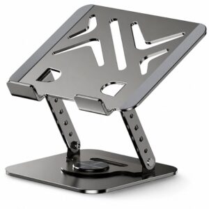 Upgrade Comfort with Powerful SG-19 360° Rotating Aluminum Foldable Laptop Stand