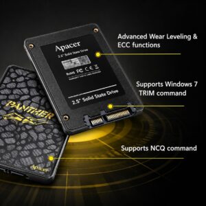 Reliable Apacer AS340 Panther 120GB SATAIII SSD Boost Speed