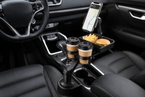 Smart Car Table with Phone Holder CP2008 Black for Travel