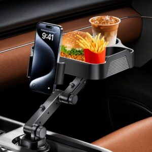 Smart Car Table with Phone Holder CP2008 Black for Travel
