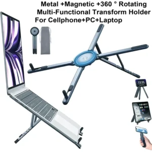 Smart Foldable Magnetic Laptop Stand for Better Desk Setup
