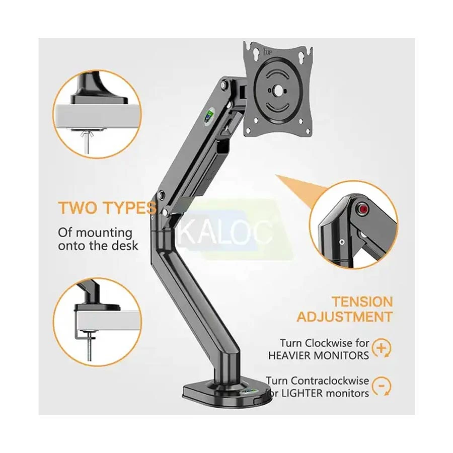 Kaloc KLC-DS200 Smart Adjustable Monitor Mount Stand